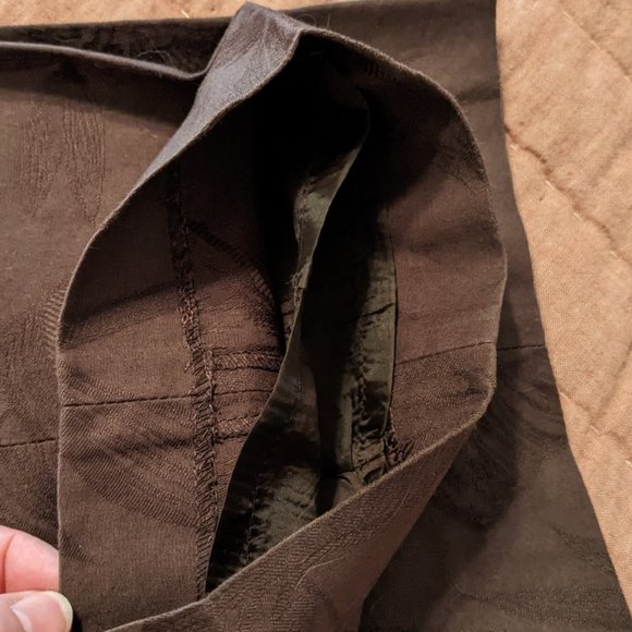 Talbots Leaf Print Fully Lined, Side-zip pants Size 12 - Picture 4 of 9